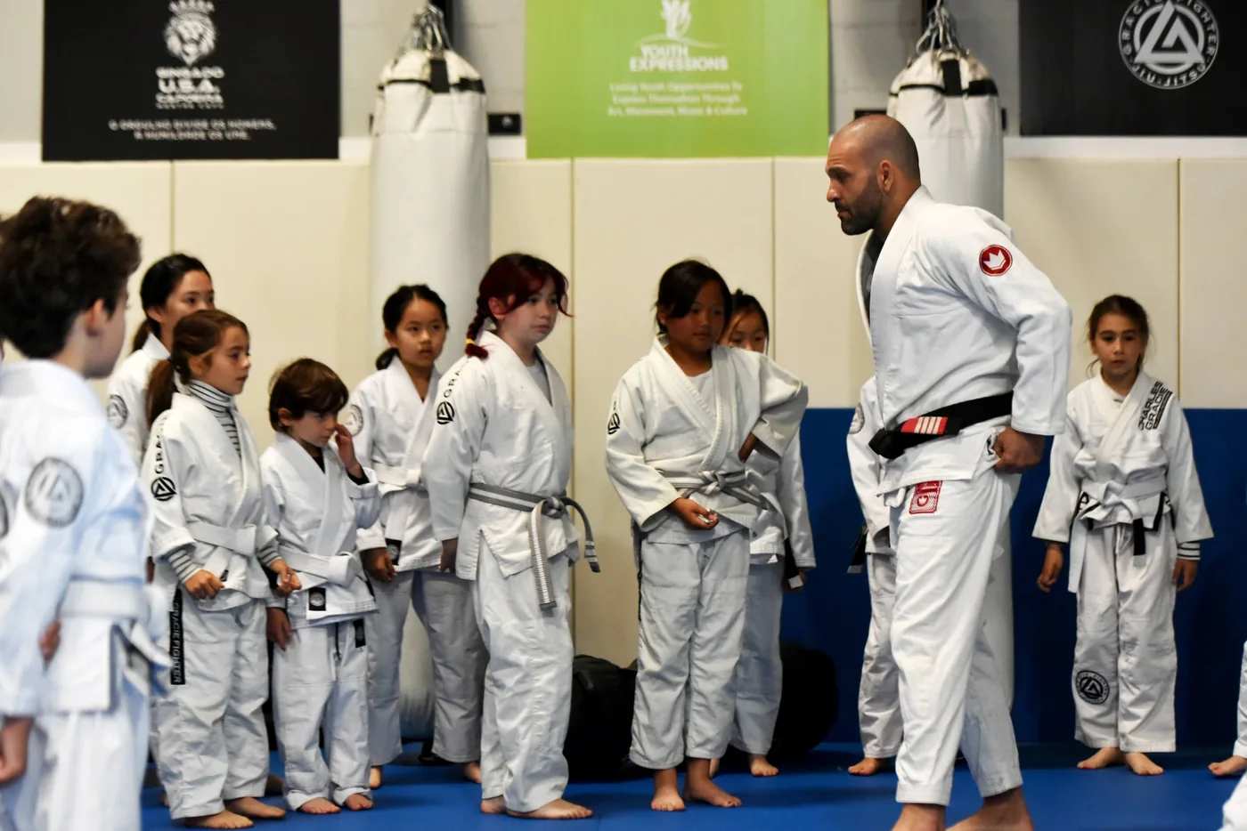 Gracie Fighter Bay Area students training